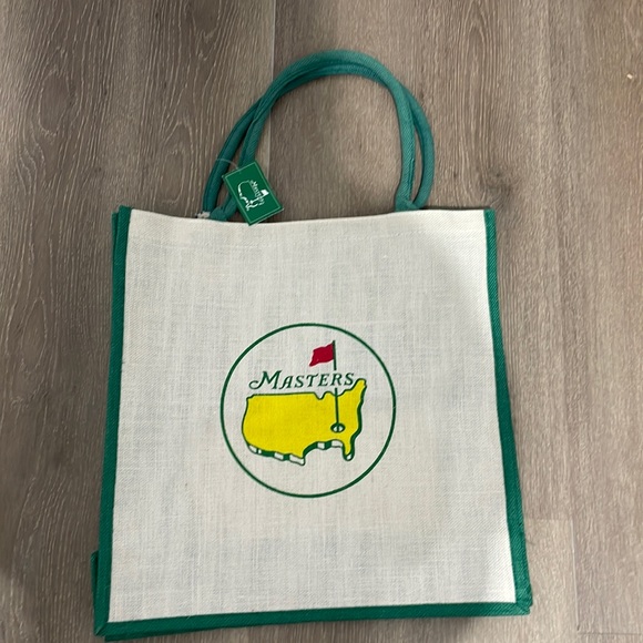 Masters Bags New Masters Jute Large Bag And Logo On Both Sides With